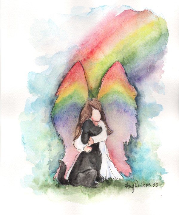 Rainbow Bridge Angel by Amy DeVane