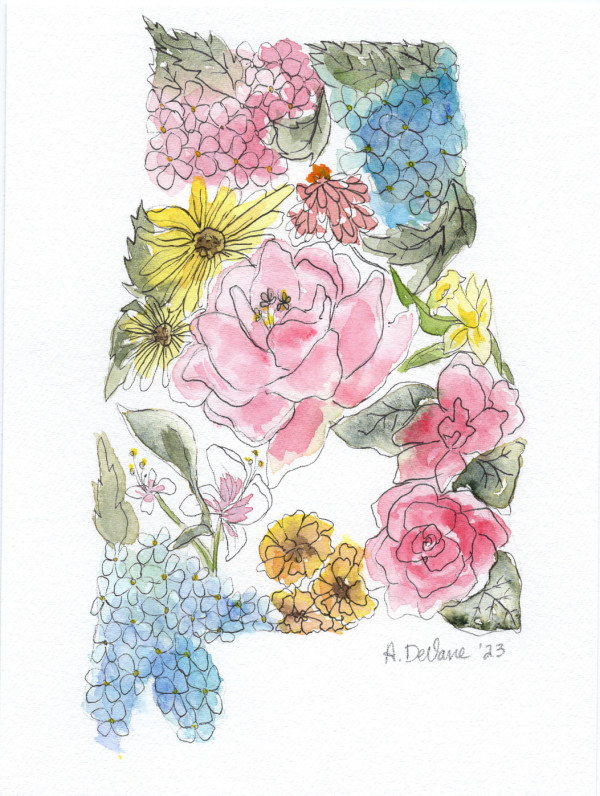 Floral State:  Alabama by Amy DeVane