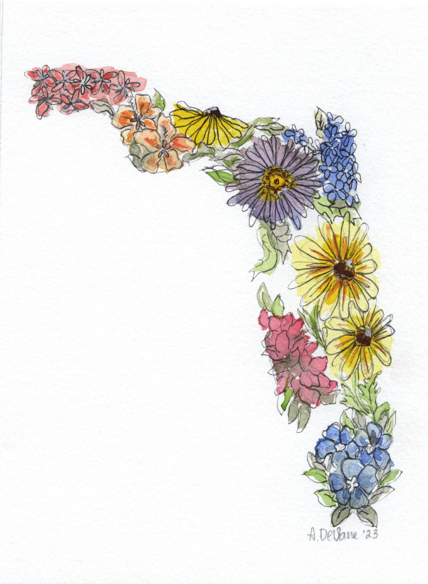 Floral State:  Florida by Amy DeVane