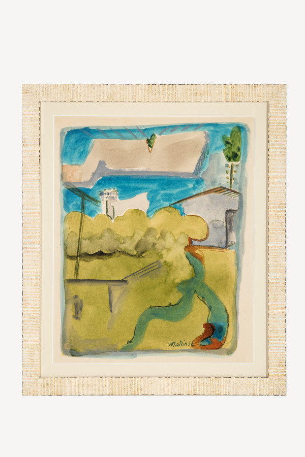 Untitled (Landscape with Houses) by John Marin