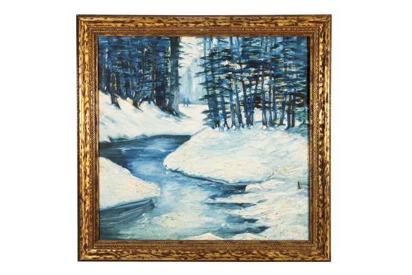 Unknown (Stream with Snow-Covered Banks) by Edward Willis Redfield
