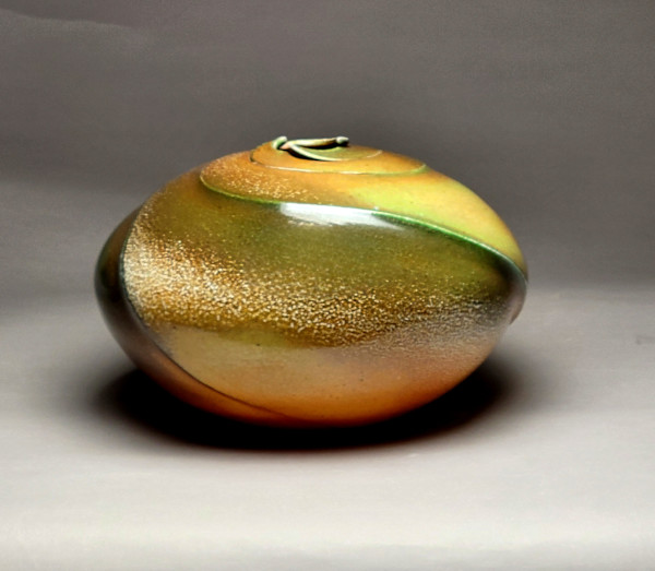 Soda fired vessel by Gerald Ben, Image 1.