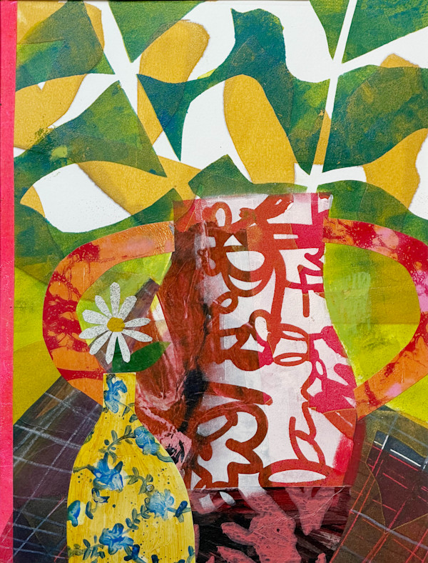 Two Vases, One with Daisy by Julie Fei-Fan Balzer, Image 1.