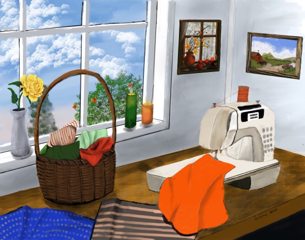Sewing Room by Paintings by Susan