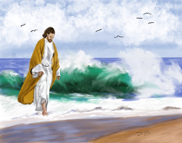 Jesus in the Waves by Susan Reich