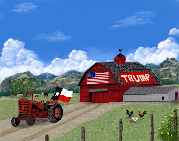 Patriotic Farm 2 by Susan Reich