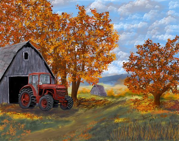 Autumn Farm by Susan Reich