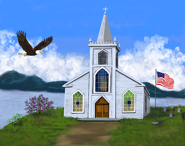 Church by the Lake by Susan Reich