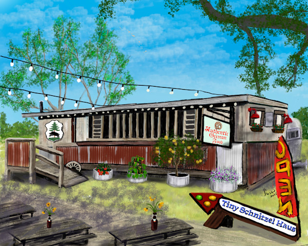 Tiny Schnitzel Haus - back by Susan Reich