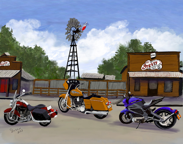 Bikes on 11th Street by Susan Reich