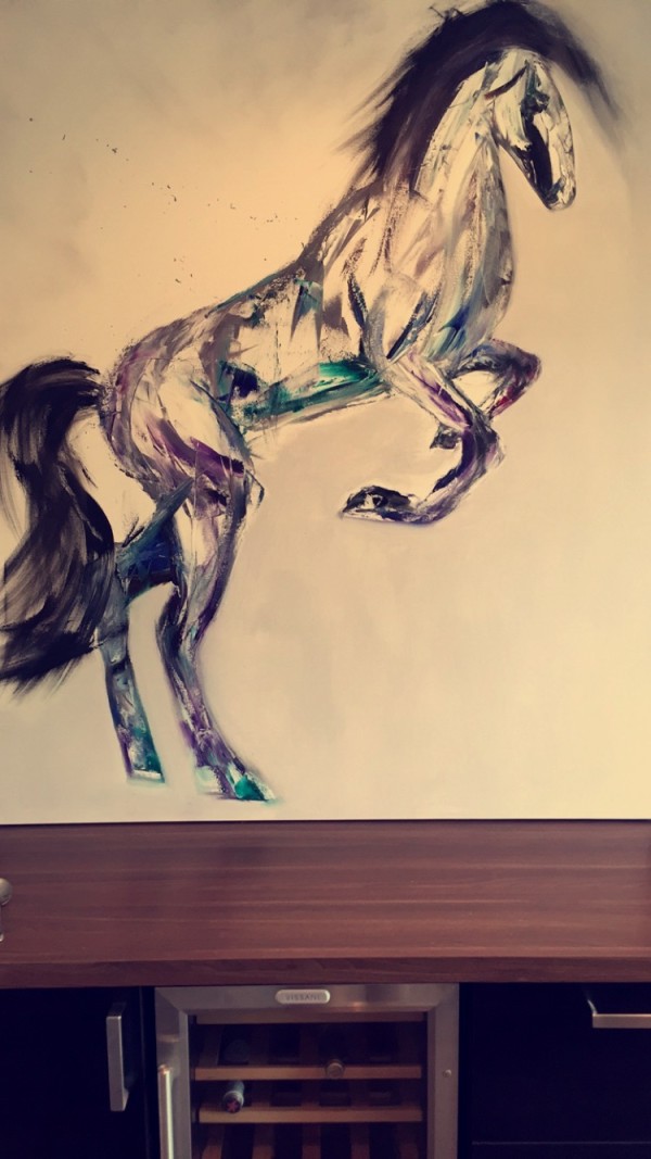 ' Pallet knife Horse' by Ian Benjamin Griswold