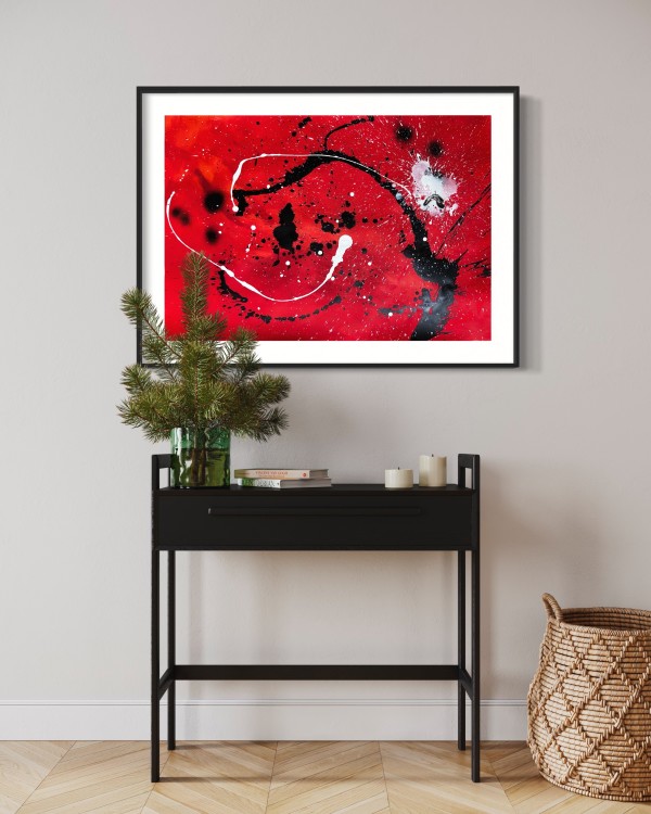 Transformative power (red(black and white) by Ulrike Haupt