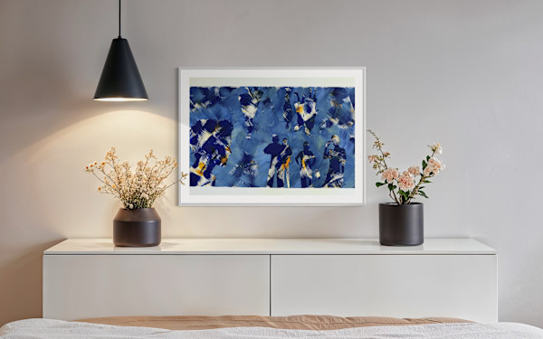 Dreifarbigkeit - Blau by Ulrike Haupt