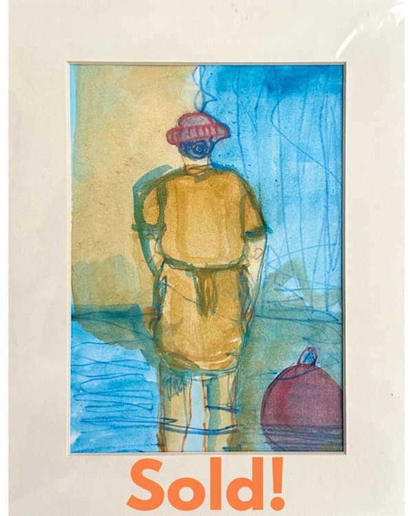 Study for larger painting by Chrissie Richards, Image 1.