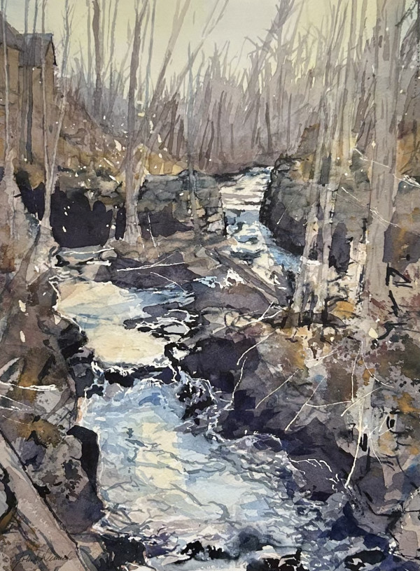 Spofford Mill Stream by John Dimick