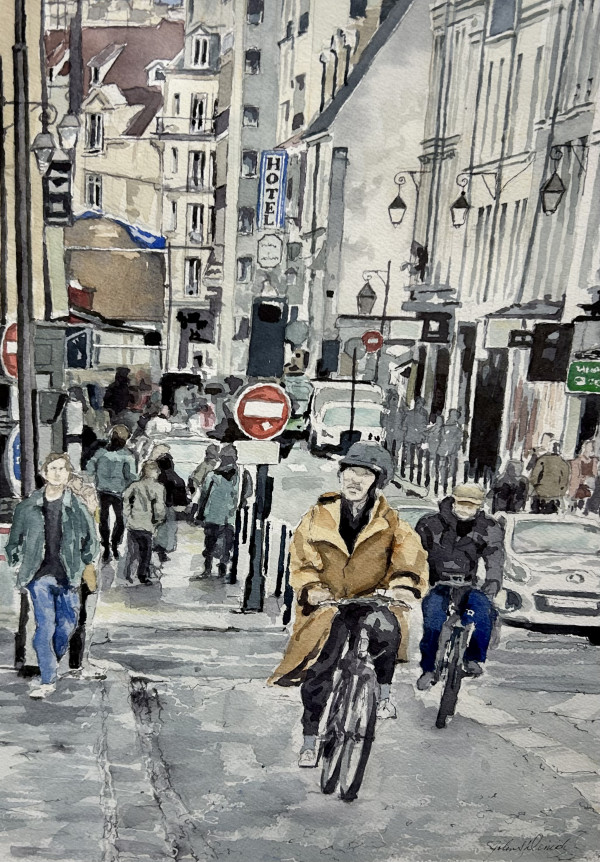 Heading Home in Paris by John Dimick