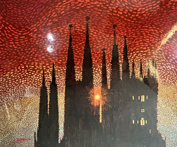 "Fiery Sunset" La Sagrada Familia, Barcelona, Spain by HM Saffer II