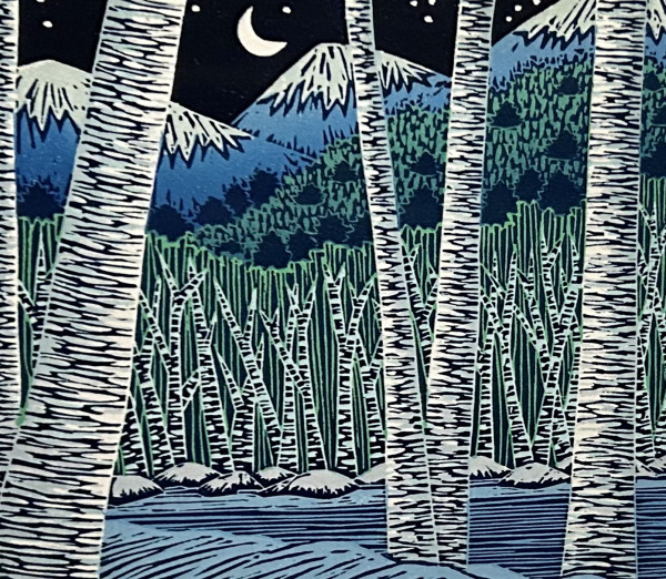 Snow Birches by Daryl Storrs
