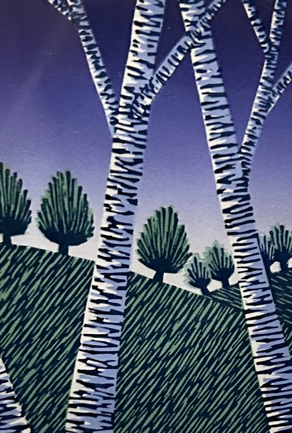 Hilltop Trees & Birches by Daryl Storrs