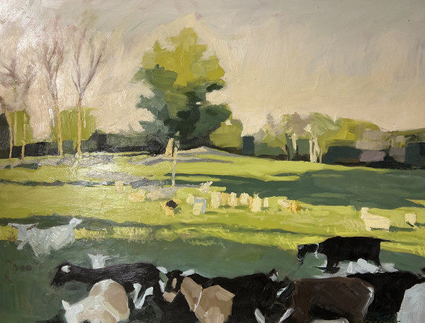 June Pasture, Early Evening Glow II by Hannah Sessions