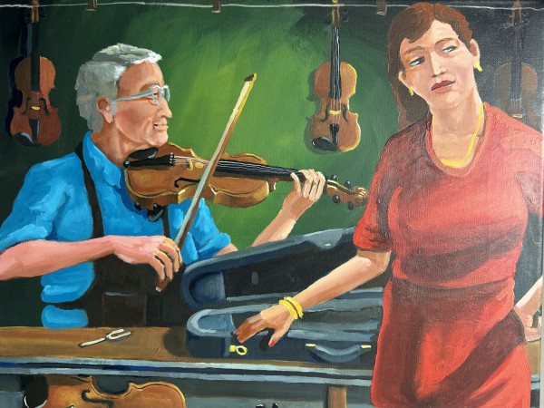 Violin Shop by Robert W. Brunelle Jr.