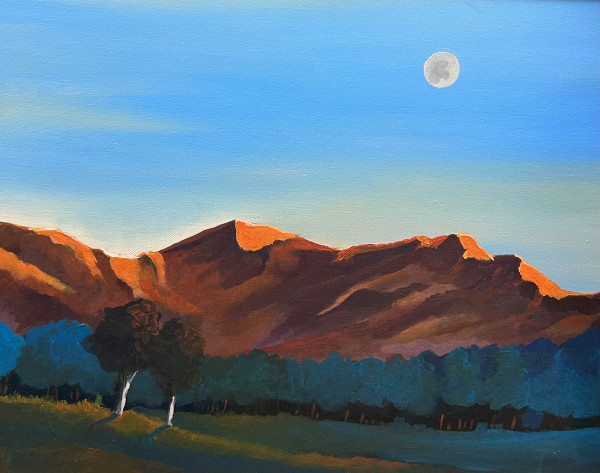 Moonrise over Mt. Mansfield by Robert W. Brunelle Jr.