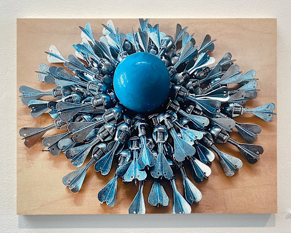 Cap Bomb Nest (18"x24" panel) by Charlie Milgrim