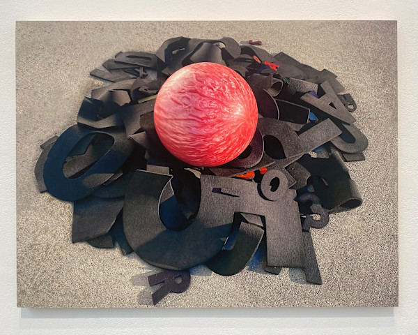 Molten Dyslexia (18"x24" panel) by Charlie Milgrim