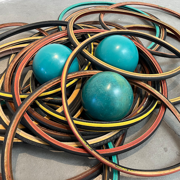 Urban Blues (8"x8" panel) by Charlie Milgrim