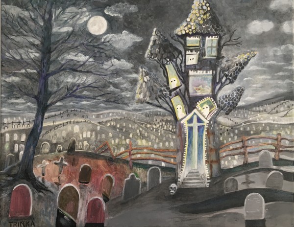 Halloween Graveyard by Randi Trinka