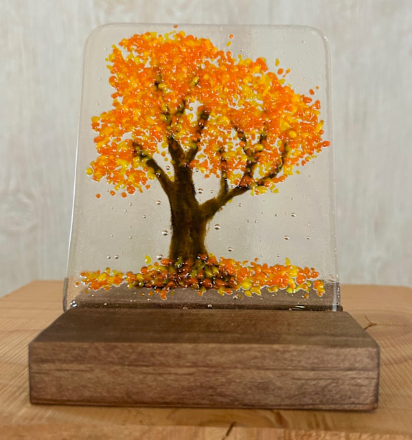 Fantasy Forest - yellow orange by Cindy Cherrington