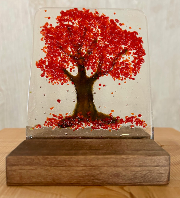 Fantasy Forest - red by Cindy Cherrington