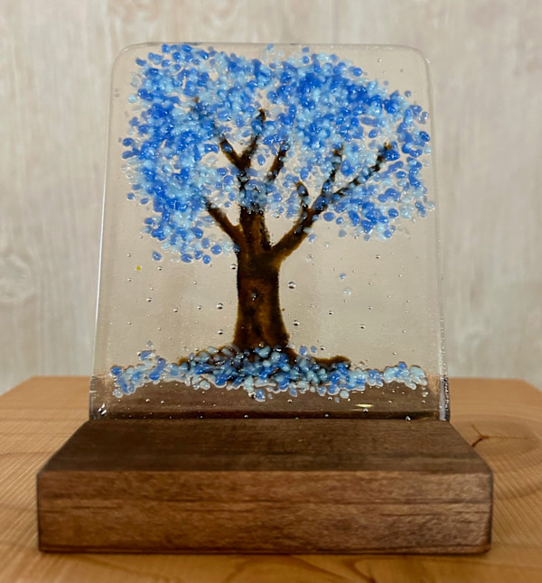Fantasy Forest -blue by Cindy Cherrington