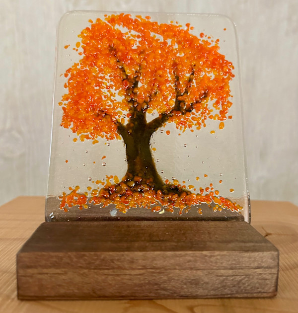 Fantasy Forest -orange by Cindy Cherrington