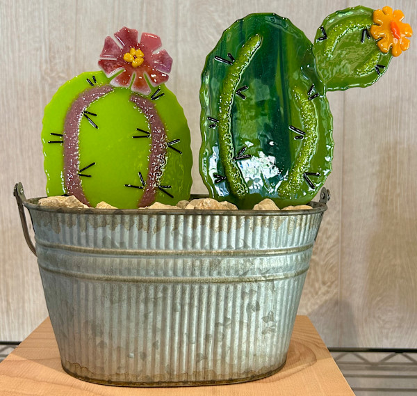 Potted Cacti Series by Cindy Cherrington