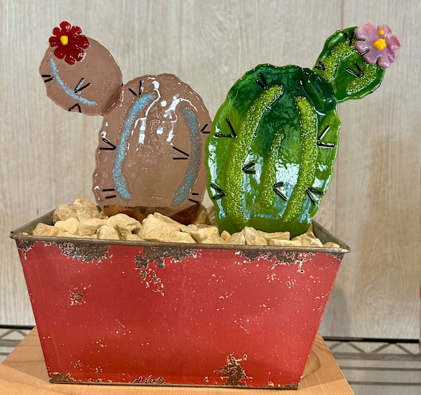 Potted Cacti Series by Cindy Cherrington