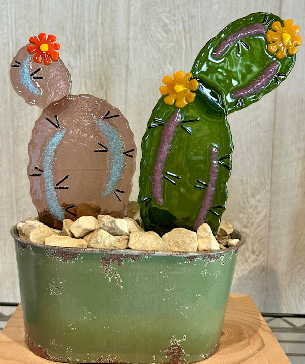 Potted Cacti Series by Cindy Cherrington