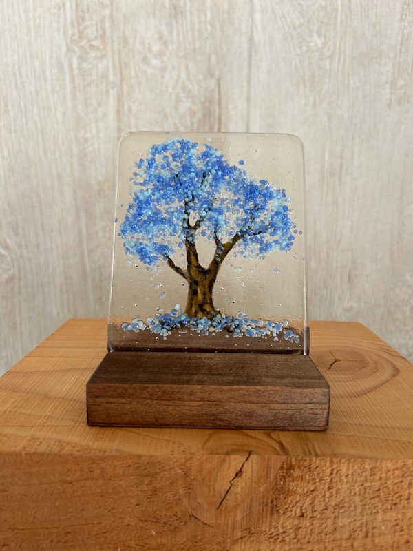 Fantasy Forest - Blue by Cindy Cherrington