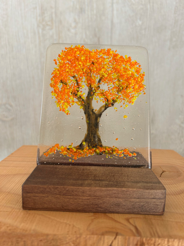 Fantasy Forest - yellow orange by Cindy Cherrington