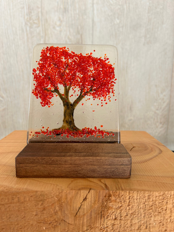 Fantasy Forest - red by Cindy Cherrington