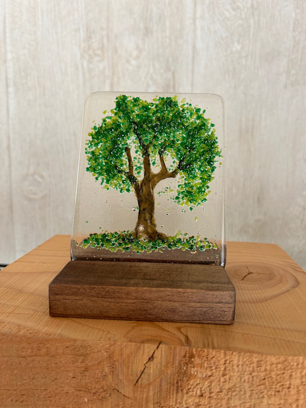 Fantasy Forest - green by Cindy Cherrington