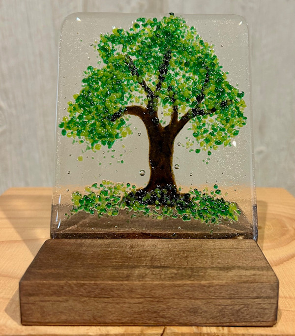 Fantasy Forest - green by Cindy Cherrington