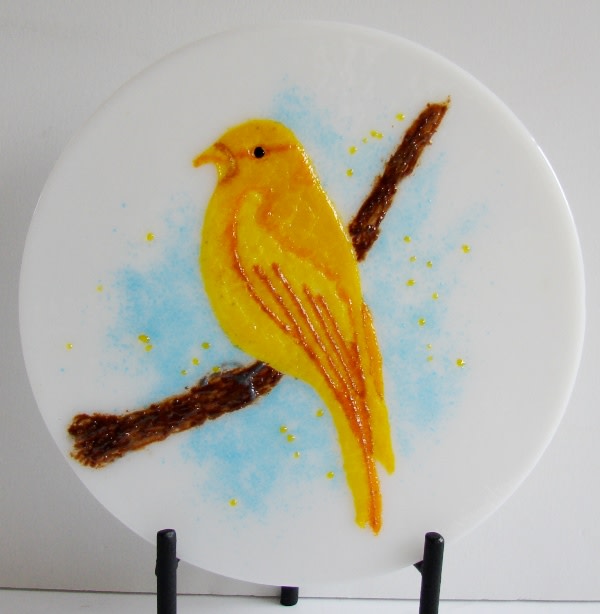 Saffron Finch by Cindy Cherrington