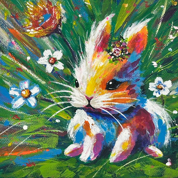 Colorburst Cottontail by Donna Richardson