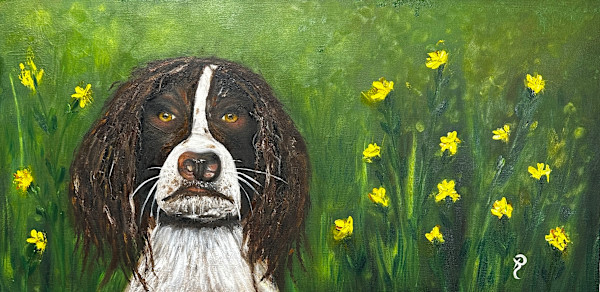 Charlie in the Flowers by Donna Richardson