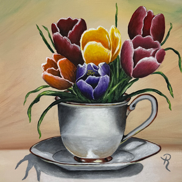 Teacup Tulips by Donna Richardson