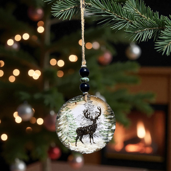 Snow Forest Elk by Donna Richardson