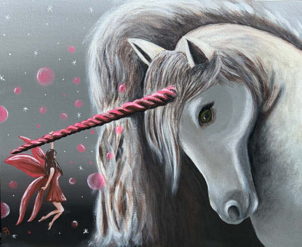 Unicorn and Fairy by Donna Richardson