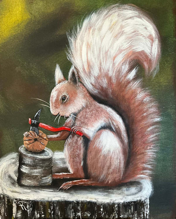 Desperate Squirrel by Donna Richardson