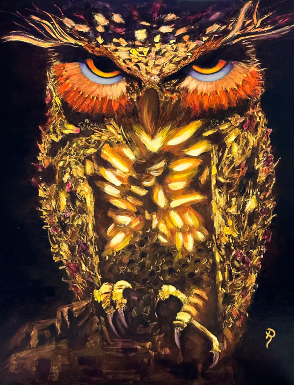 Glowing Owl Within by Donna Richardson
